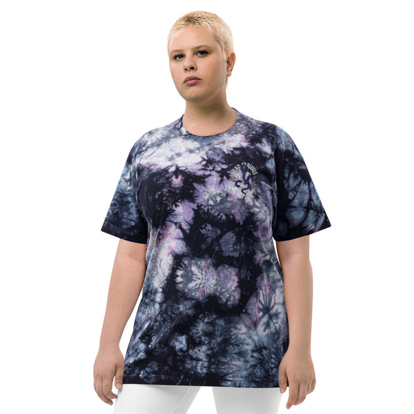 BTB Embroidered Oversized tie-dye t-shirt