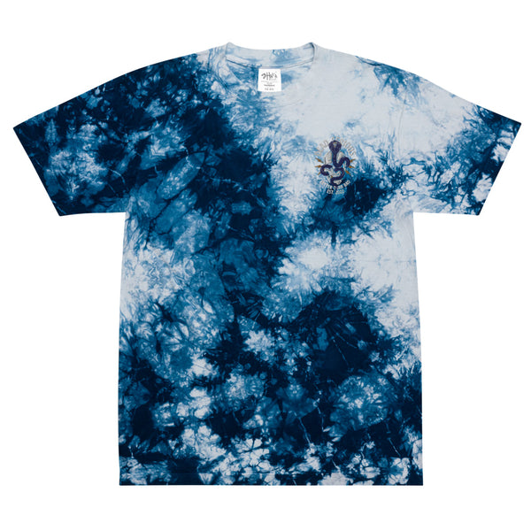 BTB Embroidered Oversized tie-dye t-shirt