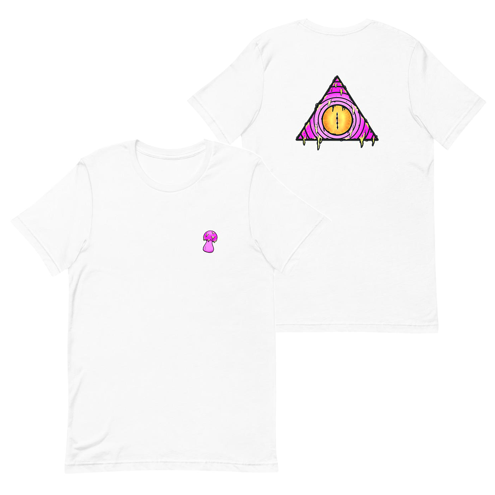 Shroom Treyeangle Tee Pink (back)