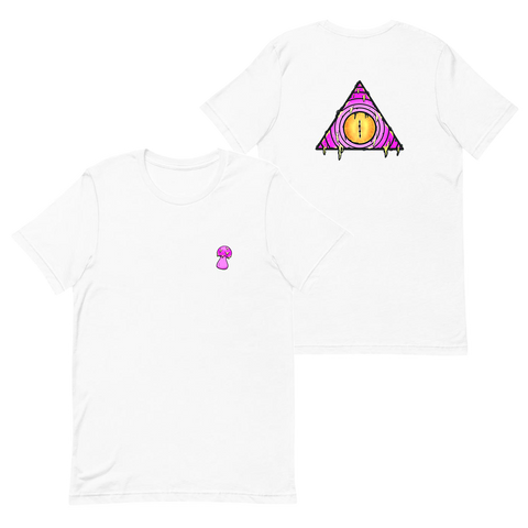 Shroom Treyeangle Tee Pink (back)